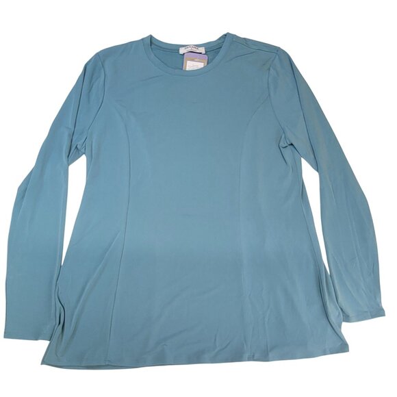 Zenana Long Sleeve Top Buttery Soft Womens Large  Stretch - Picture 2 of 8